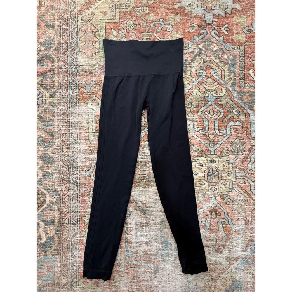 Spanx Look At Me Now Seamless Leggings Black High Waisted FL3515 Womens Small